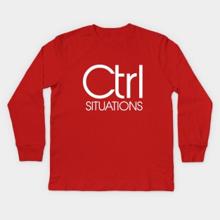 Ctrl Situation Kids Long Sleeve T-Shirt